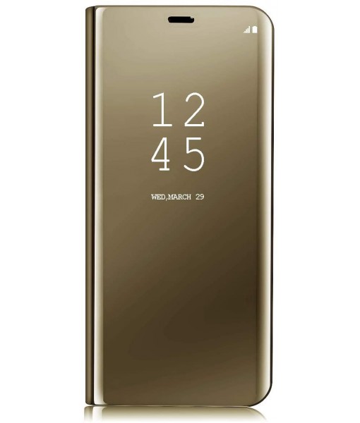 Husa Huawei P30 Pro, Clear View Mirror, Gold